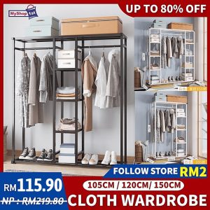 Simply Cloth Wardrobe Cabinet Clothes Storage Cabinet Modern Style Rack Baju Gantung Baju